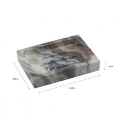 Elle Decor Square Soap Dish in Agate -Bathroom Accessories Sales agate elle decor soap dishes el 44273 agate 4f 1000