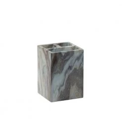 Elle Decor Square Freestanding Tooth Brush Holder in Agate
