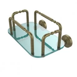 Allied Brass Waverly Place Wall Mounted Guest Towel Holder in Antique Brass