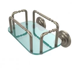 Allied Brass Que New Wall Mounted Guest Towel Holder in Antique Pewter