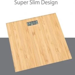 Bath Bliss Digital Glass Scale in Bamboo -Bathroom Accessories Sales bamboo bath bliss bathroom scales 10056 bamboo 1f 1000
