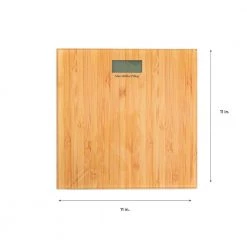 Bath Bliss Digital Glass Scale in Bamboo -Bathroom Accessories Sales bamboo bath bliss bathroom scales 10056 bamboo fa 1000