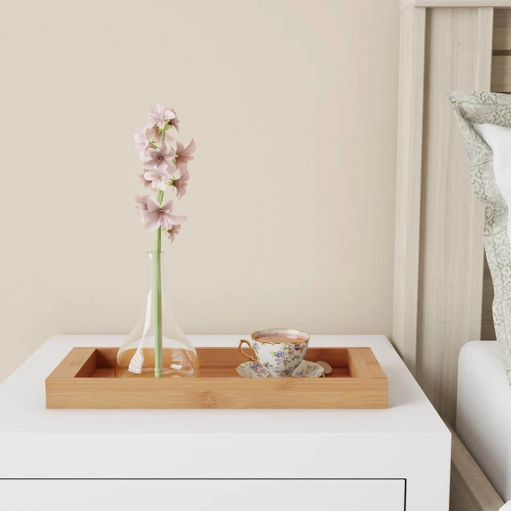 Lavish Home Bamboo Bathroom Vanity Tray 4 Lavish Home Bamboo Bathroom Vanity Tray - Image 4