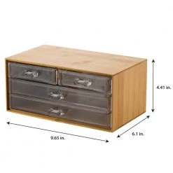 Simplify 3-Tier Cosmetic and Jewelry Chest in Bamboo 10 Simplify 3-Tier Cosmetic and Jewelry Chest in Bamboo -Bathroom Accessories Sales bamboo simplify makeup organizers 23305 44 1000