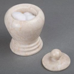 Creative Home Natural Champagne Marble Aladdin Collection Cotton Ball Holder, Swab Q-Tip Holder, Bathroom Storage Jar Canister 9 Creative Home Natural Champagne Marble Aladdin Collection Cotton Ball Holder, Swab Q-Tip Holder, Bathroom Storage Jar Canister -Bathroom Accessories Sales beige creative home bathroom storage containers 32117 1f 1000