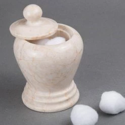 Creative Home Natural Champagne Marble Aladdin Collection Cotton Ball Holder, Swab Q-Tip Holder, Bathroom Storage Jar Canister 11 Creative Home Natural Champagne Marble Aladdin Collection Cotton Ball Holder, Swab Q-Tip Holder, Bathroom Storage Jar Canister -Bathroom Accessories Sales beige creative home bathroom storage containers 32117 31 1000