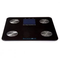 Bluestone Digital Large LCD Display Body Fat Scale in Black -Bathroom Accessories Sales black bluestone bathroom scales m010030 1f 1000