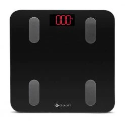 Etekcity Smart Fitness Scale with Resistance Bands in Black