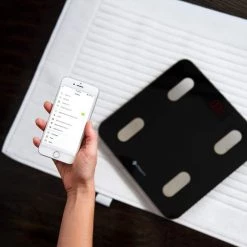 Etekcity Smart Fitness Scale with Resistance Bands in Black -Bathroom Accessories Sales black etekcity bathroom scales shhmbfecsus0018 c3 1000