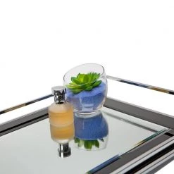 Home Details Vanity Tray with Black Mirror -Bathroom Accessories Sales black home details bathroom trays 26517 4f 1000