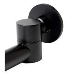 ALFI BRAND 9.75 in. Wall-Mount Bath Spout with Foldable Ability in Black Matte -Bathroom Accessories Sales black matte alfi brand bathtub accessories ab6601 bm 1f 1000