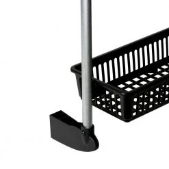 OIA 4-Basket Over the Door Storage Organizer Basket Hook in Black -Bathroom Accessories Sales black oia makeup organizers nh 17714w 1 76 1000