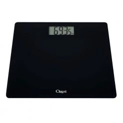 Ozeri Precision Bath Scale (440 lbs. / 200 kg) with 50 g Sensor (0.1 lbs / 0.05 kg) and Infant, Pet and Luggage Tare -Bathroom Accessories Sales black ozeri bathroom scales zb18 b2 44 1000