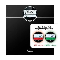 Ozeri WeightMaster (440 lbs / 200 kg) Bath Scale with BMI, BMR and 50 gram Weight Change Detection