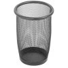 Safco 3 Qt. Black Round Mesh Trash Can