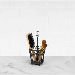 Spectrum Scroll Hair and Beauty Accessory Caddy in Black -Bathroom Accessories Sales black spectrum hair tool organizers 461by10 31 1000