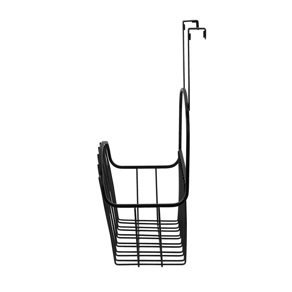 Spectrum Twist 10.75 in. W x 6.125 in. D x 14 in. H Over the Cabinet Large Basket in Black 2 Spectrum Twist 10.75 in. W x 6.125 in. D x 14 in. H Over the Cabinet Large Basket in Black - Image 2