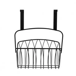 Spectrum Twist 10.75 in. W x 6.125 in. D x 14 in. H Over the Cabinet Large Basket in Black 11 Spectrum Twist 10.75 in. W x 6.125 in. D x 14 in. H Over the Cabinet Large Basket in Black -Bathroom Accessories Sales black spectrum makeup organizers 94110 66 1000