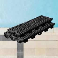 VEVOR Trench Drain System 39 in. L x 5.8 in. W x 3.1 in. D Channel Drain with Plastic Grate and End Cap Drainage Trench 5 Pack 17 VEVOR Trench Drain System 39 in. L x 5.8 in. W x 3.1 in. D Channel Drain with Plastic Grate and End Cap Drainage Trench 5 Pack -Bathroom Accessories Sales black vevor bathtub accessories pslgm100455688eu5v0 31 1000
