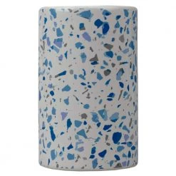 Home Basics Trendy Terrazzo 4-Piece Ceramic Bath Accessory Set in Blue 12 Home Basics Trendy Terrazzo 4-Piece Ceramic Bath Accessory Set in Blue -Bathroom Accessories Sales blue bathroom accessory sets hdc65630 fa 1000