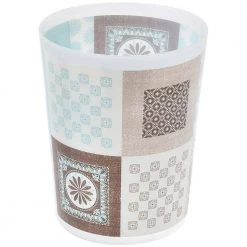 Unbranded 4.5 l/1.2 Gal. Faience Printed Waste Basket Floor Trash Can