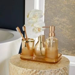 Unbranded Ombre Freestanding Vanity Tray in Bronze -Bathroom Accessories Sales bronze bathroom storage containers v1229100190004 1f 1000
