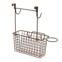 Spectrum Grid 14 in. W x 7.625 in. D x 14.5 in. H Over the Cabinet Wide Styling Center in Bronze 10 Spectrum Grid 14 in. W x 7.625 in. D x 14.5 in. H Over the Cabinet Wide Styling Center in Bronze -Bathroom Accessories Sales bronze spectrum hair tool organizers 88924 66 1000