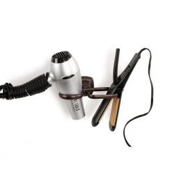 Spectrum Ashley 7.375 in. W x 4.625 in. D x 2.75 in. H Wall Mount Styling Station in Bronze