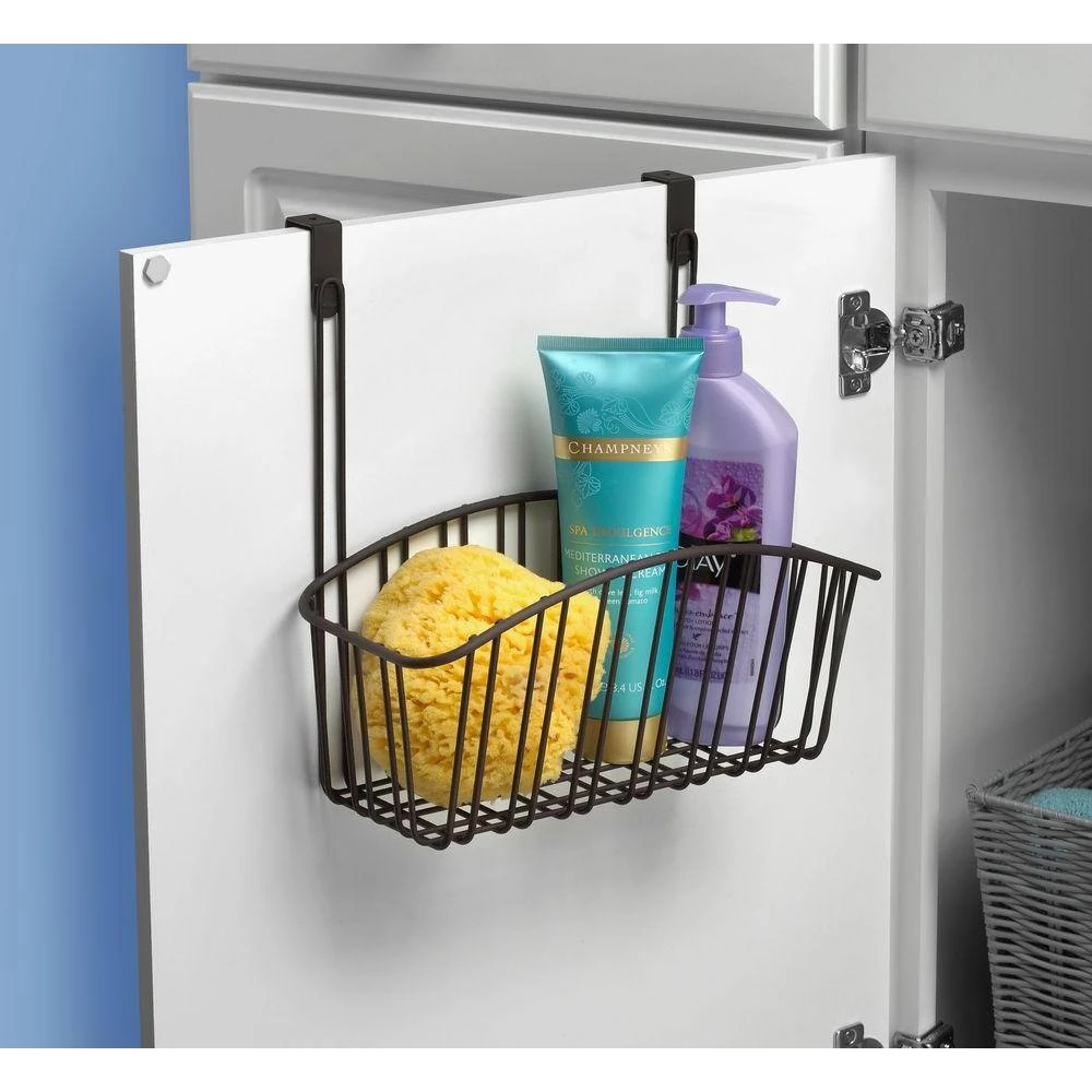 Spectrum Contempo 10.5 in. W x 6.375 in. D x 14 in. H Over the Cabinet Medium Basket in Bronze 8 Spectrum Contempo 10.5 in. W x 6.375 in. D x 14 in. H Over the Cabinet Medium Basket in Bronze - Image 8