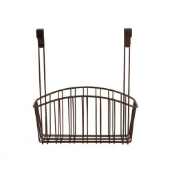 Spectrum Contempo 10.5 in. W x 6.375 in. D x 14 in. H Over the Cabinet Medium Basket in Bronze 13 Spectrum Contempo 10.5 in. W x 6.375 in. D x 14 in. H Over the Cabinet Medium Basket in Bronze -Bathroom Accessories Sales bronze spectrum makeup organizers 87224 fa 1000