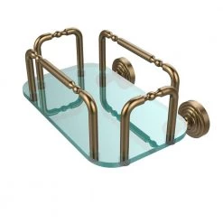 Allied Brass Waverly Place Wall Mounted Guest Towel Holder in Brushed Bronze