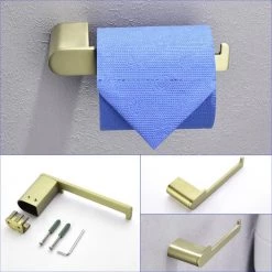 Boyel Living 4-Piece Bath Accessory Set with Towel Bar, Towel Robe Hook, Toilet Roll Paper Holder, Hand Tower Holder in Brushed Gold 13 Boyel Living 4-Piece Bath Accessory Set with Towel Bar, Towel Robe Hook, Toilet Roll Paper Holder, Hand Tower Holder in Brushed Gold -Bathroom Accessories Sales brushed gold boyel living bathroom accessory sets smd 59000bg 44 1000