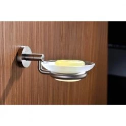 ANZZI Caster Series Soap Dish in Brushed Nickel -Bathroom Accessories Sales brushed nickel anzzi soap dishes ac az000bn c3 1000