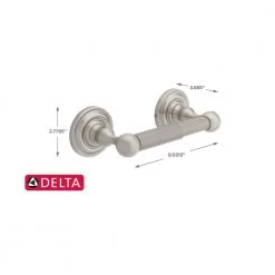 Delta Greenwich 3-Piece Bath Hardware Set with Towel Ring Toilet Paper Holder and 24 in. Towel Bar in Brushed Nickel -Bathroom Accessories Sales brushed nickel delta bathroom hardware sets 138283 44 1000