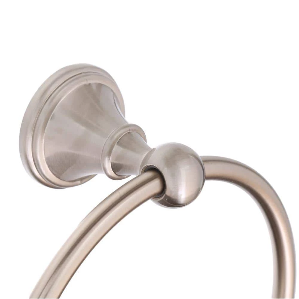 Delta Crestfield 3-Piece Bath Hardware Set with Towel Ring Toilet Paper Holder and 24 in. Towel Bar in Brushed Nickel 6 Delta Crestfield 3-Piece Bath Hardware Set with Towel Ring Toilet Paper Holder and 24 in. Towel Bar in Brushed Nickel - Image 6