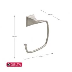 Delta Everly 3-Piece Bath Hardware Set with Towel Ring/Toilet Paper Holder and 24 in. Towel Bar in Brushed Nickel -Bathroom Accessories Sales brushed nickel delta bathroom hardware sets eve63 bn 44 1000
