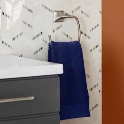 Delta Everly 3-Piece Bath Hardware Set with Towel Ring/Toilet Paper Holder and 24 in. Towel Bar in Brushed Nickel -Bathroom Accessories Sales brushed nickel delta bathroom hardware sets eve63 bn 4f 1000