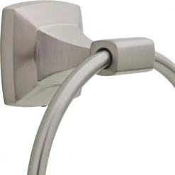 Delta Portwood 3-Piece Bath Hardware Set with 24 in. Towel Bar Toilet Paper Holder and Towel Ring in Brushed Nickel -Bathroom Accessories Sales brushed nickel delta bathroom hardware sets pwd63 bn r 66 1000