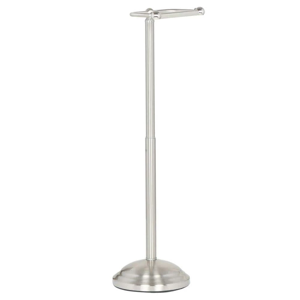 Delta Greenwich Telescoping Pivoting Free-Standing Toilet Paper Holder in SpotShield Brushed Nickel 1 Delta Greenwich Telescoping Pivoting Free-Standing Toilet Paper Holder in SpotShield Brushed Nickel