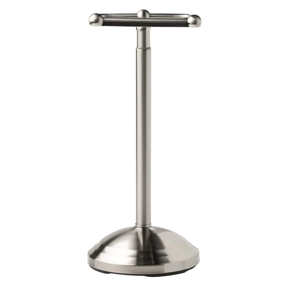 Delta Greenwich Telescoping Pivoting Free-Standing Toilet Paper Holder in SpotShield Brushed Nickel 11 Delta Greenwich Telescoping Pivoting Free-Standing Toilet Paper Holder in SpotShield Brushed Nickel - Image 11