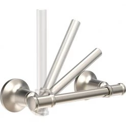 Delta Chamberlain Pivot Arm Toilet Paper Holder in SpotShield Brushed Nickel -Bathroom Accessories Sales brushed nickel delta toilet paper holders cml50 bn fa 1000