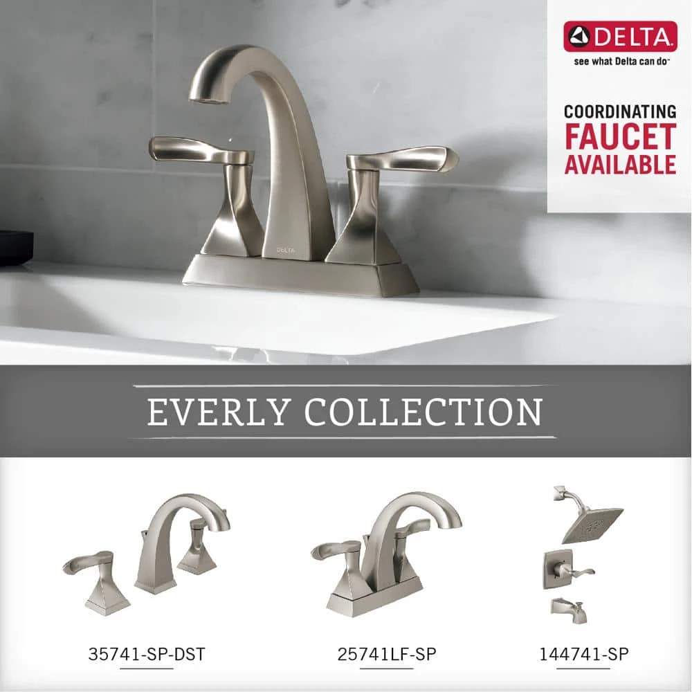 Delta Everly Double Post Pivoting Toilet Paper Holder in Brushed Nickel 10 Delta Everly Double Post Pivoting Toilet Paper Holder in Brushed Nickel - Image 10