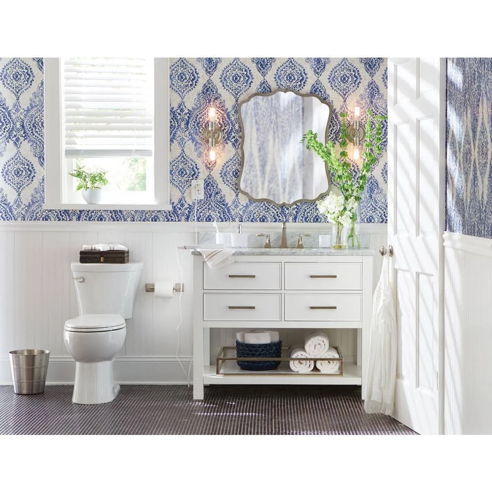 Delta Everly Double Post Pivoting Toilet Paper Holder in Brushed Nickel 7 Delta Everly Double Post Pivoting Toilet Paper Holder in Brushed Nickel - Image 7