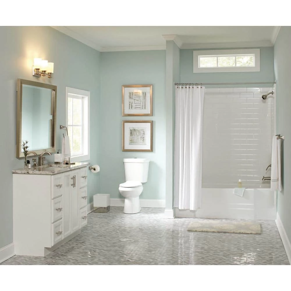 Delta Everly Double Post Pivoting Toilet Paper Holder in Brushed Nickel 4 Delta Everly Double Post Pivoting Toilet Paper Holder in Brushed Nickel - Image 4