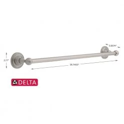 Delta Greenwich 24 in. Towel Bar in SpotShield Brushed Nickel -Bathroom Accessories Sales brushed nickel delta towel bars 138271 a0 1000