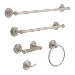 Delta Greenwich 24 in. Towel Bar in SpotShield Brushed Nickel -Bathroom Accessories Sales brushed nickel delta towel bars 138271 c3 1000