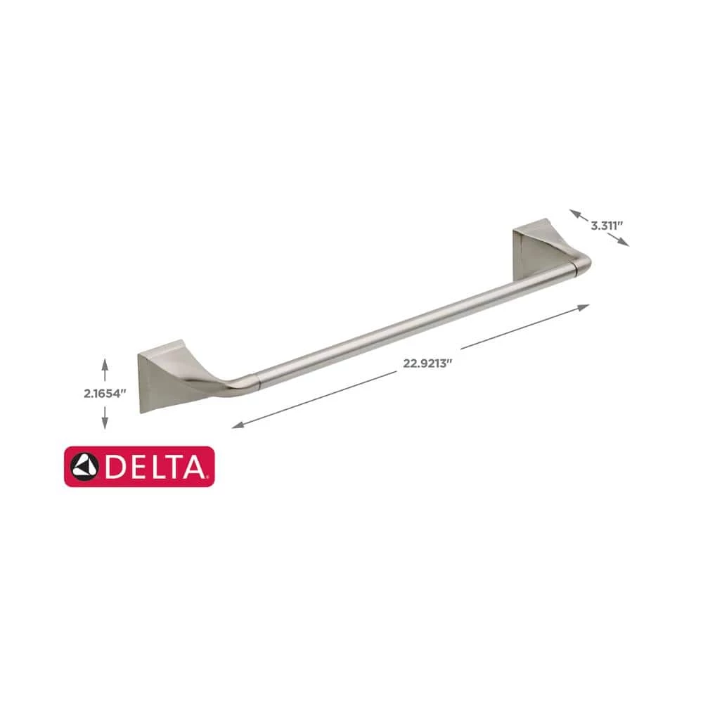 Delta Everly 18 in. Towel Bar in Brushed Nickel 4 Delta Everly 18 in. Towel Bar in Brushed Nickel - Image 4