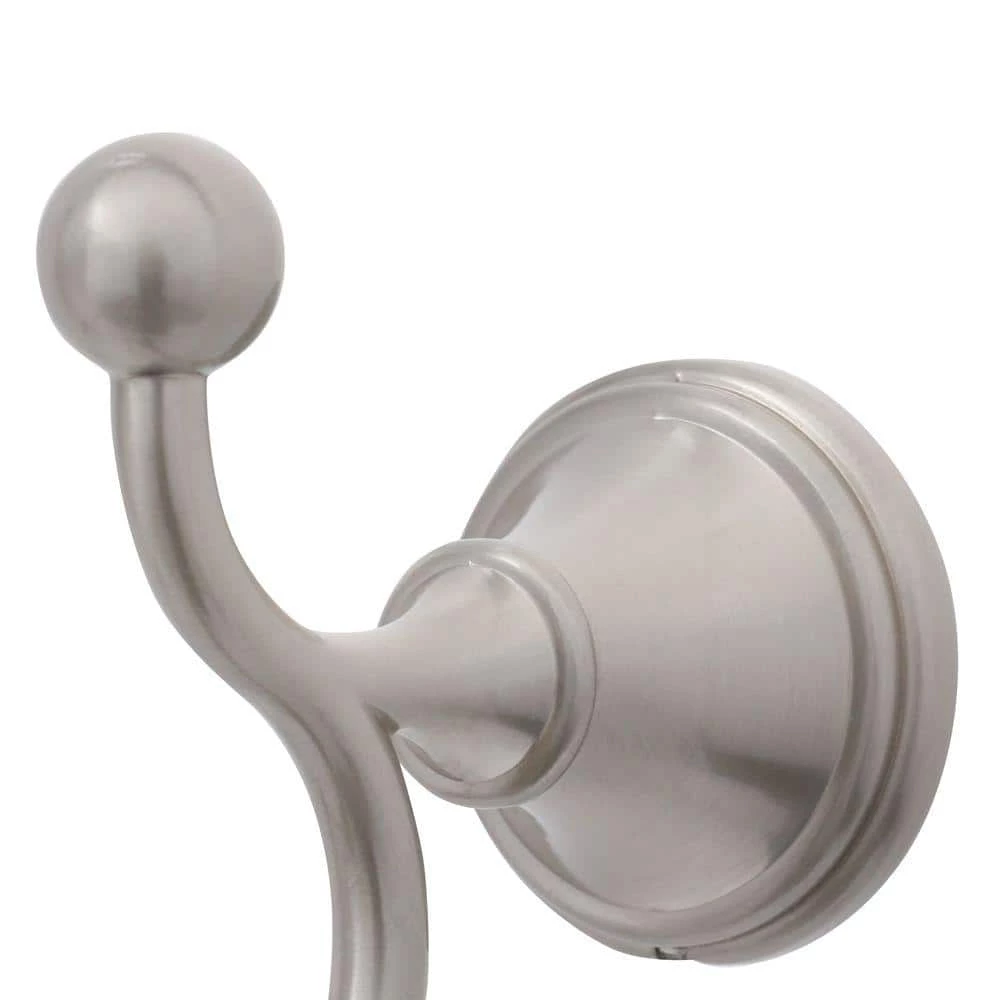 Delta Crestfield Double Towel Hook in Brushed Nickel 3 Delta Crestfield Double Towel Hook in Brushed Nickel - Image 3