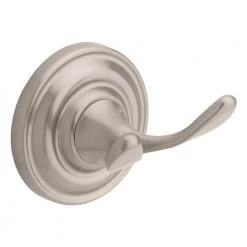 Delta Greenwich Double Towel Hook in SpotShield Brushed Nickel