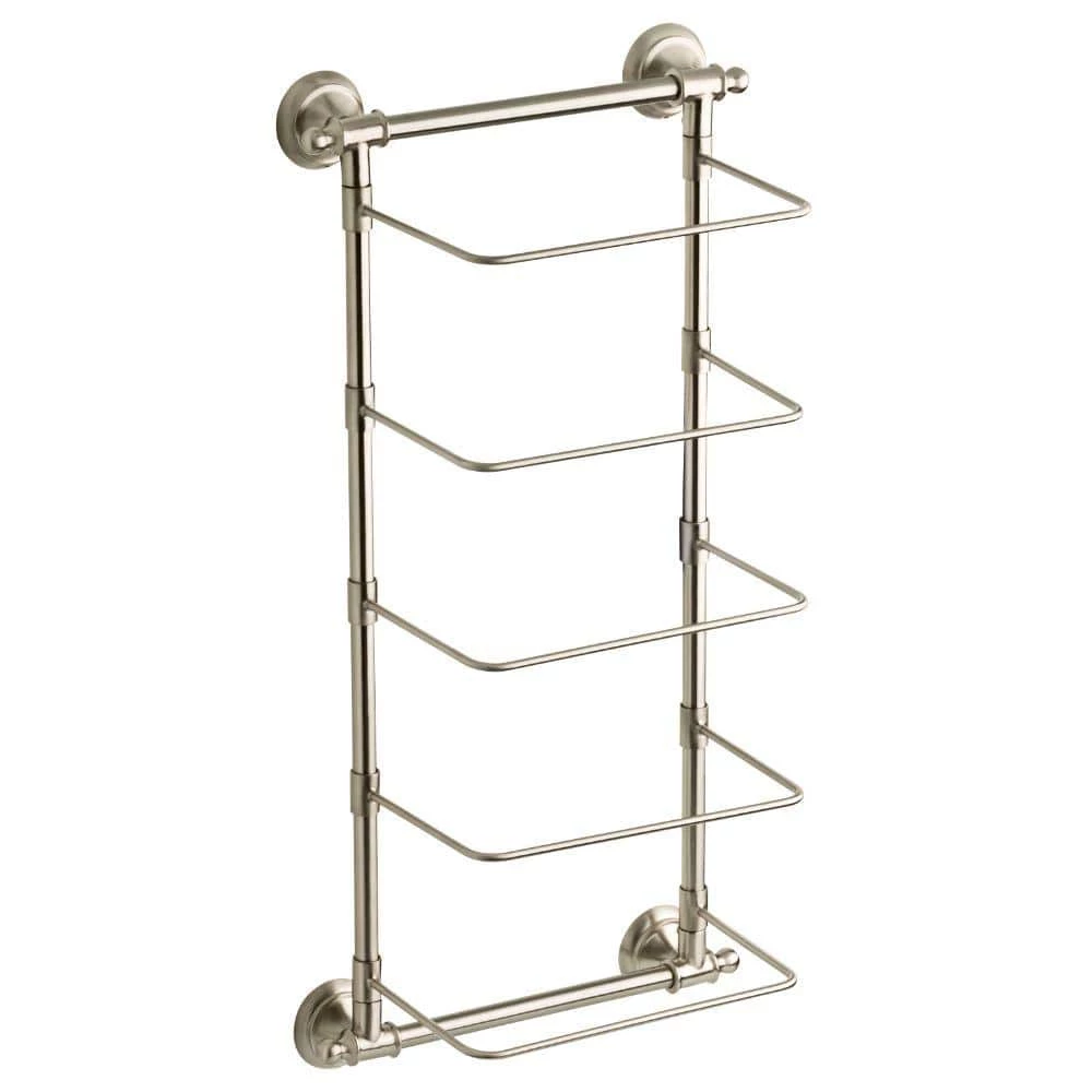 Delta 5-Bar Wall-Mounted Towel Rack in SpotShield Brushed Nickel 1 Delta 5-Bar Wall-Mounted Towel Rack in SpotShield Brushed Nickel